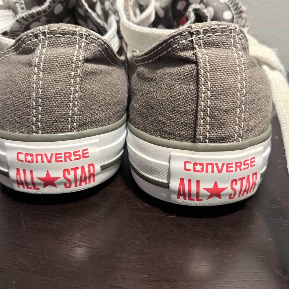 Converse Chuck Taylor Gray Polka Dot Insole- Classic Low Top Size 7 - Picture 5 of 12